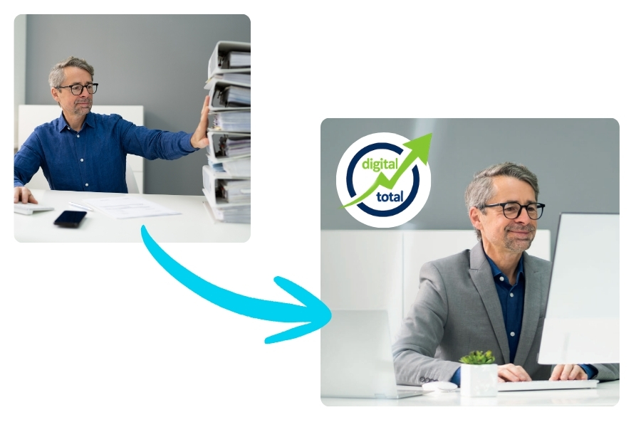 Ergebnis von digital total für Steuerkanzlei und Steuerberater