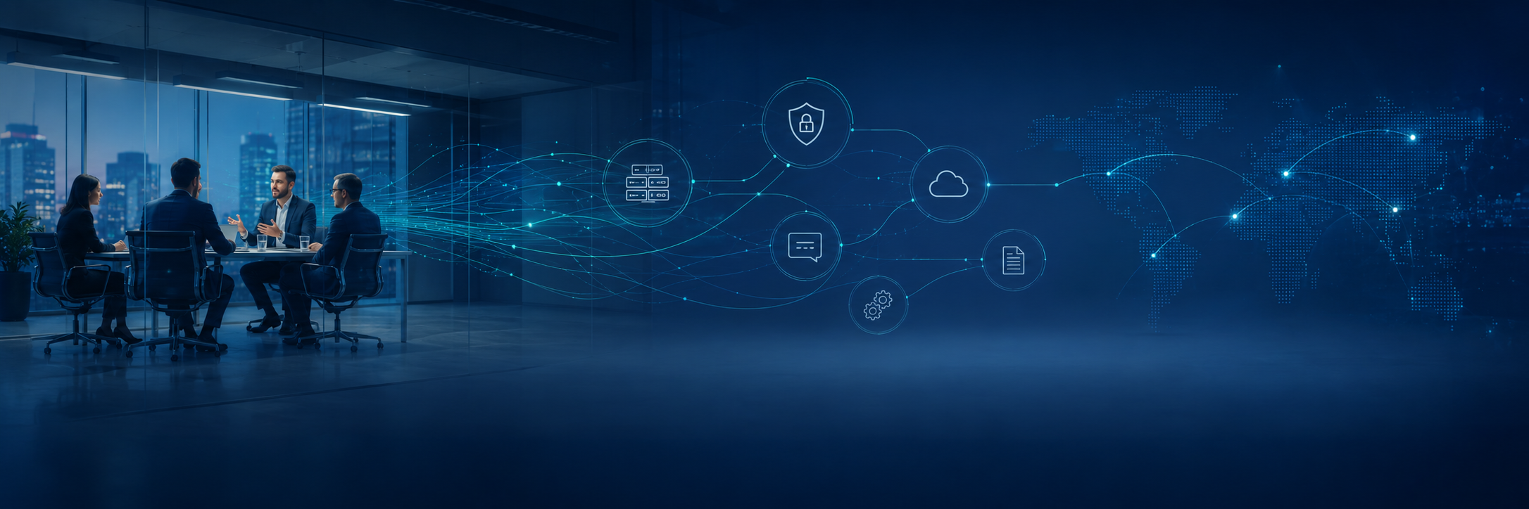 IT-Infrastruktur, Sicherheit, Kommunikation und digitale Prozesse im Unternehmen