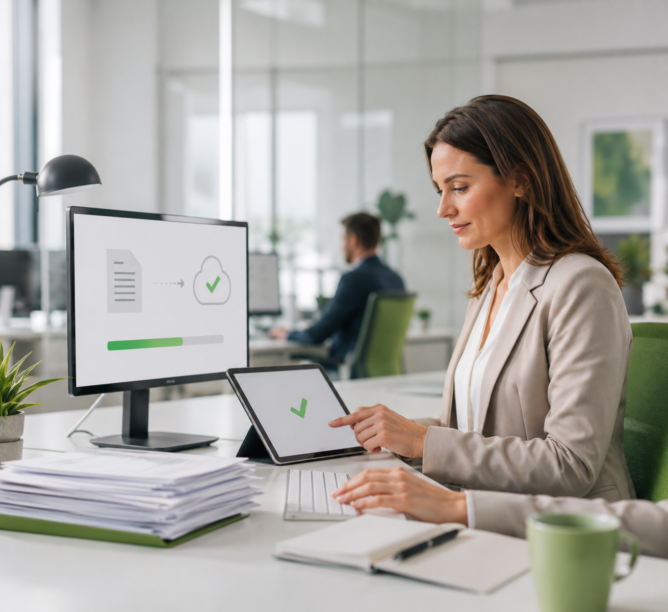 Digitalisierte Belege an DATEV Unternehmen online übergeben